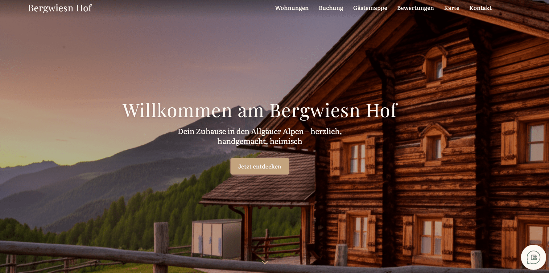 Bergwiesn Hof - Rustikale Ferienwohnung in den Allgäuer Alpen